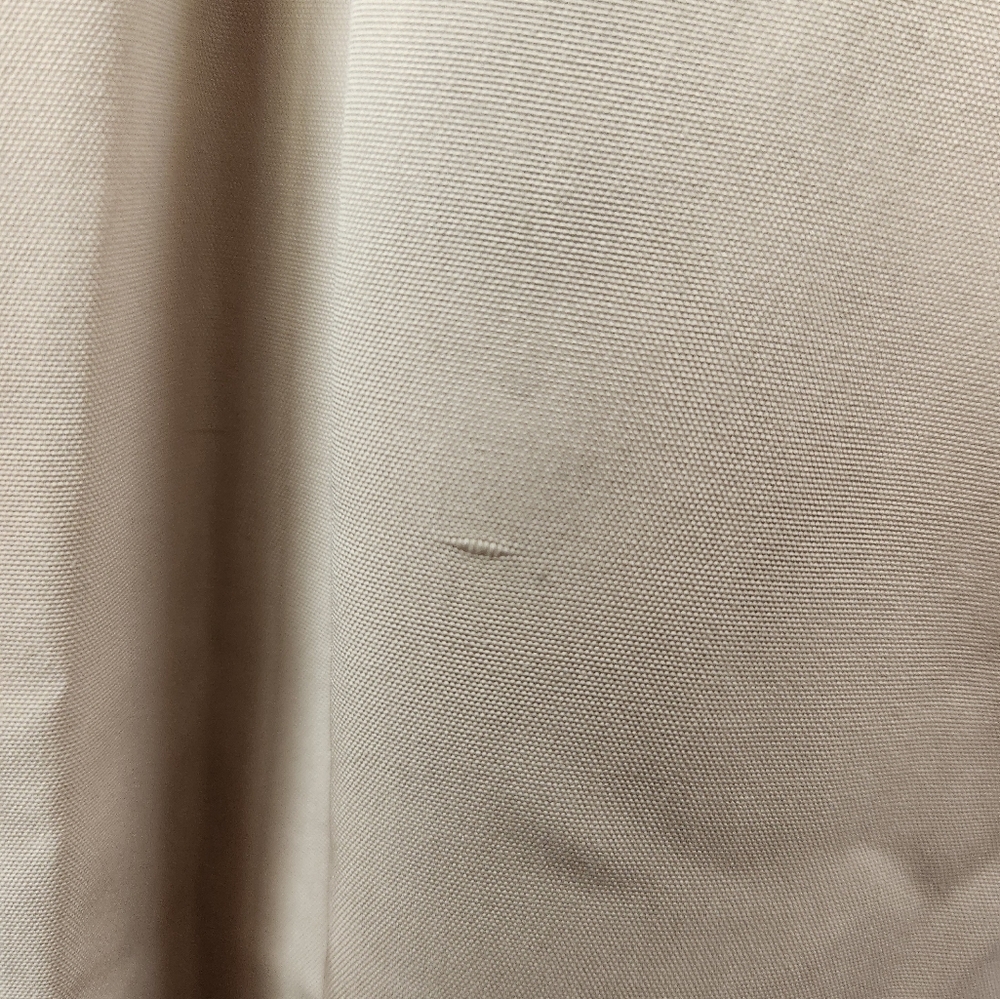 Vintage Louis Feraud Silk Skirt Women's Straight Pencil Off White Khaki Size 12 - Picture 9 of 12